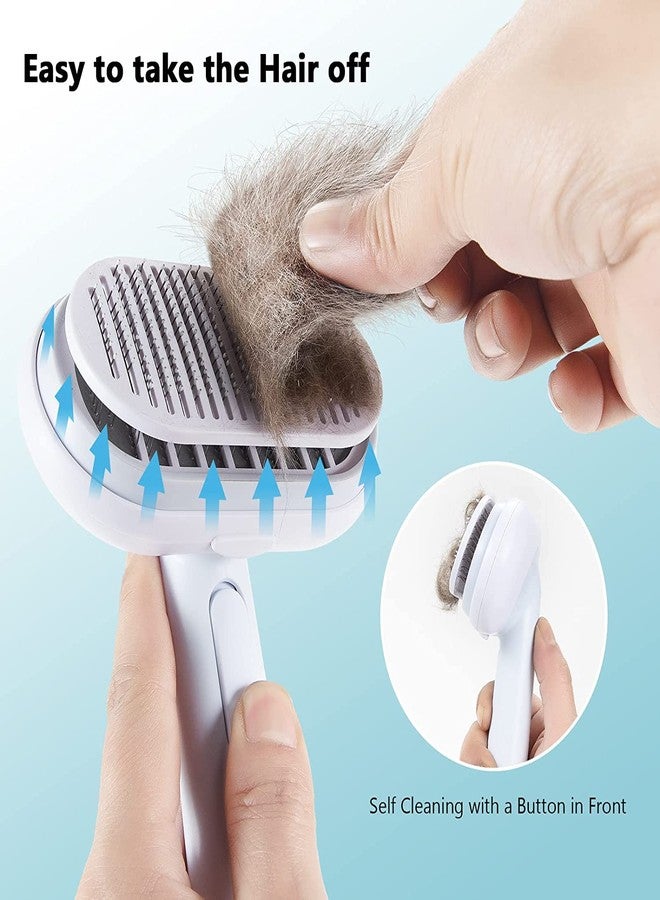Pups&Pets Dog Pin Brush Cat Brush 5 in 1 Pet Grooming kit Pin Brush for Dog & Cat Dematting Comb Deshedding Comb Bath Massage Brush Bristle Brush Small Animal - Image 4